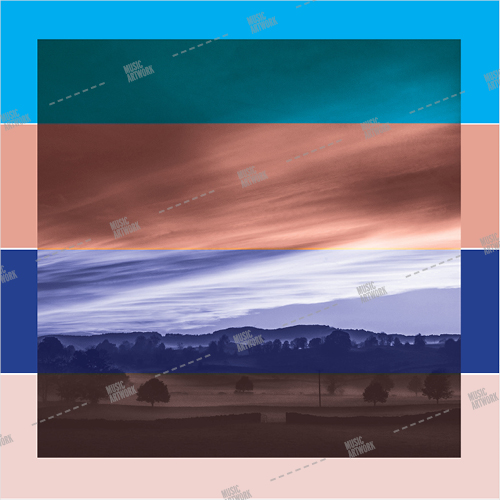 album artwork with a landscape