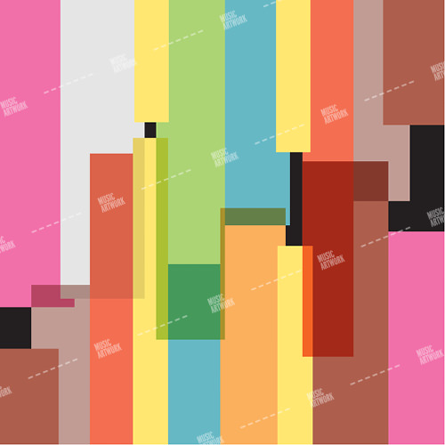 album cover art with colours and shapes