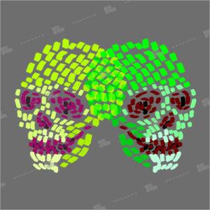 album art with 2 skulls