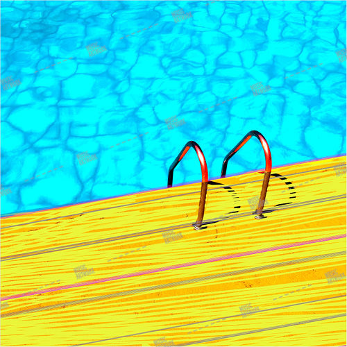 Album art with swimming pool