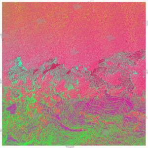 Album artwork design with abstrac colors