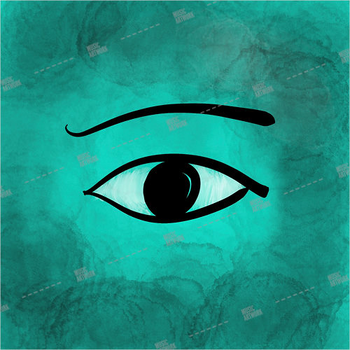 Low budged, cheap album art for music releases with egyptian eye