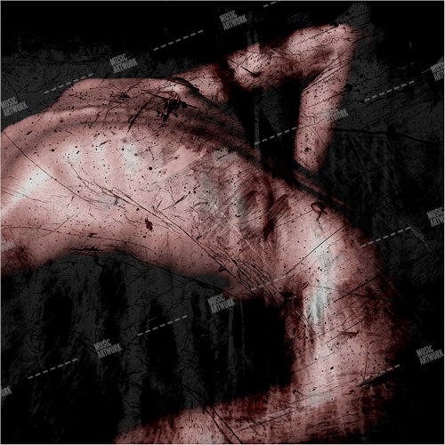 Album artwork design with naked body