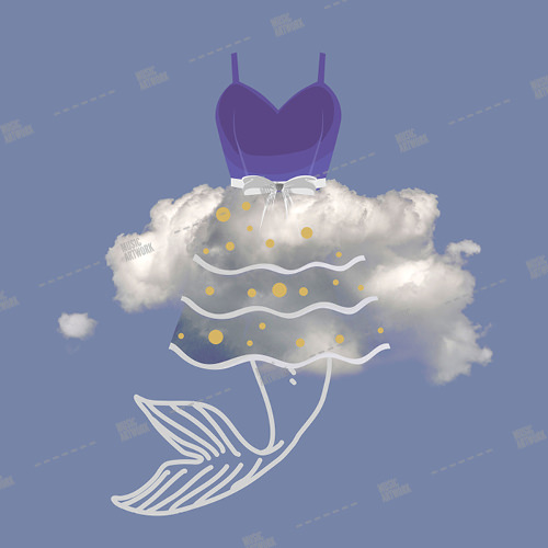 cloud dress and fish tale