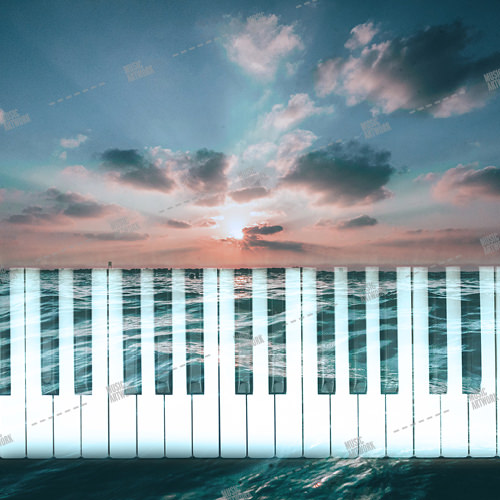 piano, sky and sea