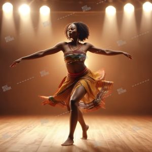 african girl dancing