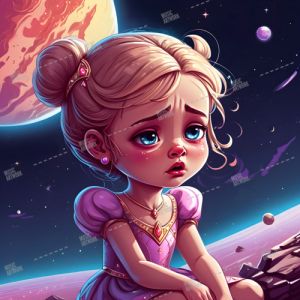 sad little girl comic