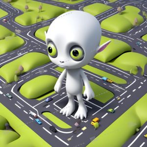 alien on city streets