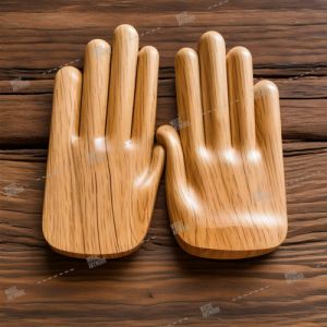 wooden hands